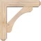 Ekena Millwork Legacy Craftsman Smooth Bracket w/ Offset Brace, Douglas Fir, 5 1/2"W x 22"D x 22"H BKT0604X22X22LEC04SDF - alternate 3